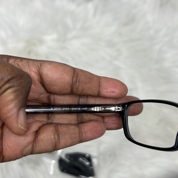 Burberry Eyeglasses B 2073 3470 Spotted Olive Rectangular Frame Italy 53-16-135 - Picture 8 of 12